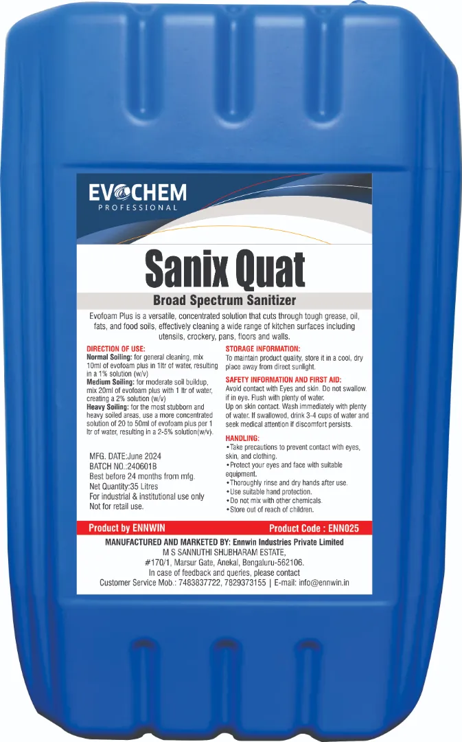 Broad Spectrum Sanitizer (Sanix Quat)