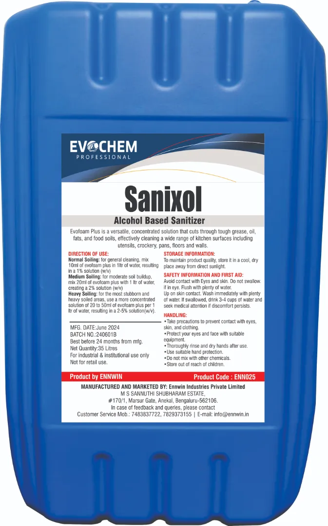Alcohol-Based Sanitizer (Sanixol)